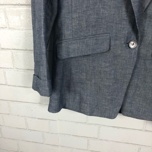 J. Crew Unstructured Cotton Linen Blazer - Picture 4 of 8